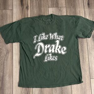 Drake Dark Green Graphic Tee